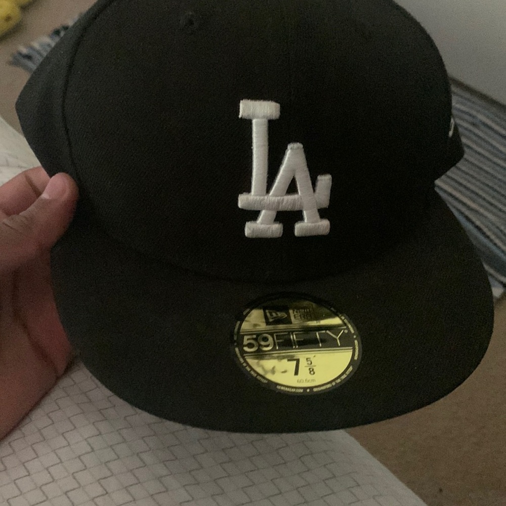 La dodgers black fitted